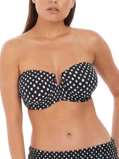 FANTASIE Santa Monica Bandeau Bikini Top - Black/White -MARIE JO Shop 6723 20front 20w.o 20straps 69f064d2 d31d 41dd 9b3e f5fb25ca9b19