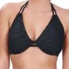 FREYA Sundance Halterneck Bikini Top - Black -MARIE JO Shop BraForMe AS3971 BLK Freya Swim Sundance White Halter Bikini Top F