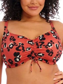 ELOMI Kotiya Crop Bikini Top - Terracotta