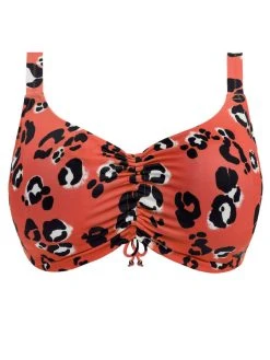 ELOMI Kotiya Crop Bikini Top - Terracotta -MARIE JO Shop BraForMe Kotiya 800906 TEA Plain