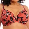 ELOMI Kotiya Plunge Bikini Top - Terracotta -MARIE JO Shop Brafome Swim Elomi Kotiya 800902 TEA Front