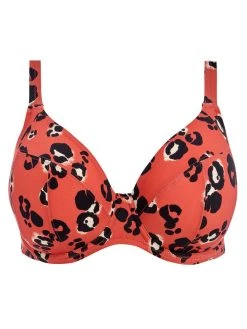 ELOMI Kotiya Plunge Bikini Top - Terracotta 9 ELOMI Kotiya Plunge Bikini Top - Terracotta -MARIE JO Shop Brafome Swim Elomi Kotiya 800902 TEA Plain