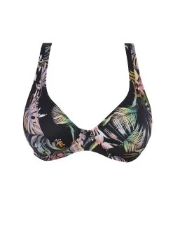 FREYA Tahiti Nights High Apex Bikini Top - Black -MARIE JO Shop braforme as200013 blk primary freya swim tahiti nights black underwired high apex bikini top p