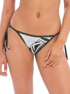 FREYA Gemini Palm Reversible Bikini Brief - Monochrome -MARIE JO Shop braforme as200581 mom side freya swim gemini palm monochrome reversible bikini brief f1