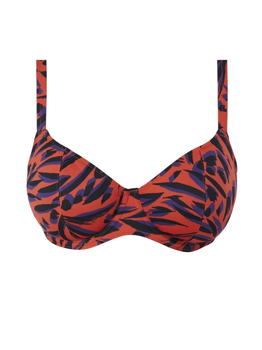 FREYA Tiger Bay Plunge Bikini Top - Sunset 5 FREYA Tiger Bay Plunge Bikini Top - Sunset - Image 3