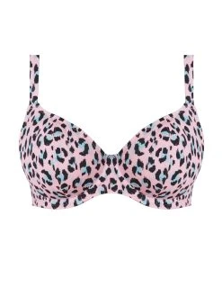 FREYA Cala Fiesta Plunge Bikini Top - Leopard -MARIE JO Shop braforme as200902 led freya swim cala fiesta leopard underwired plunge bikini top p