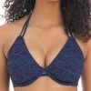 FREYA Sundance Halterneck Bikini Top - Denim -MARIE JO Shop braforme as3971 den freya swim sundance denim underwired halter bikini top f