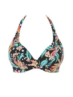 FREYA Wild Daisy Halter Bikini Top - Multicoloured -MARIE JO Shop braforme as7031 mui primary freya swim wild daisy multi underwired halter bikini top p