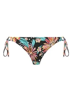 FREYA Wild Daisy Tie Side Bikini Brief - Multicoloured -MARIE JO Shop braforme as7033 mui alt1 freya swim wild daisy multi tie side bikini p