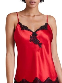 Aubade Toi Mon Amour Silk Cami Top - Rouge Passion