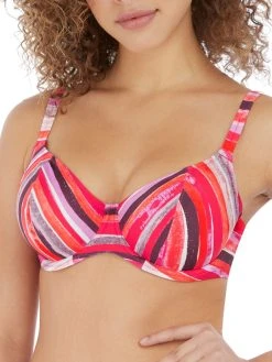 FREYA Bali Bay Plunge Bikini Top - Summer Multi