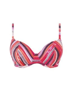 FREYA Bali Bay Plunge Bikini Top - Summer Multi -MARIE JO Shop braforme bali bay summer multi uw plunge bikini top as6780 p