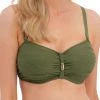 FANTASIE Beach Waves Bandeau Bikini Top - Olive -MARIE JO Shop braforme bandeau fantasie beach 20waves 502210 ole front