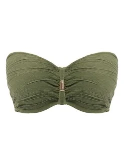 FANTASIE Beach Waves Bandeau Bikini Top - Olive -MARIE JO Shop braforme bandeau fantasie beach 20waves 502210 ole plain