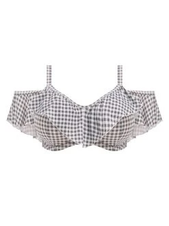 ELOMI Checkmate Bardot Bikini Top - Grey Marl -MARIE JO Shop braforme bardot 20bikini elomi checkmate 800306 gyl plain