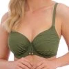 FANTASIE Beach Waves Full Cup Bikini Top - Olive