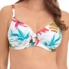 FANTASIE Kiawah Island Gathered Full Cup Bikini Top - Aquamarine -MARIE JO Shop braforme bikini 20top fantasie kiawah 20island 501201 aqe front