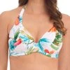 FANTASIE Kiawah Island Halter Bikini Top - Aquamarine -MARIE JO Shop braforme bikini 20top fantasie kiawah 20island 501204 aqe front