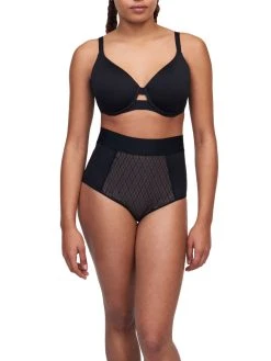 Chantelle Smooth Lines Covering Spacer Bra - Black/Beige -MARIE JO Shop braforme chantelle c11n20 0ds fl