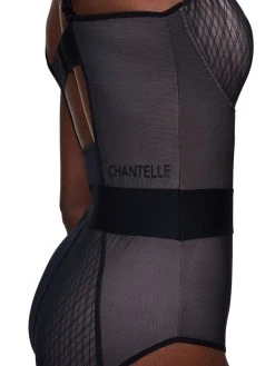Chantelle Smooth Lines Bodysuit - Black/Beige -MARIE JO Shop braforme chantelle c11n70 0ds s