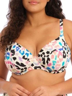 ELOMI Party Bay Plunge Bikini Top - Multi