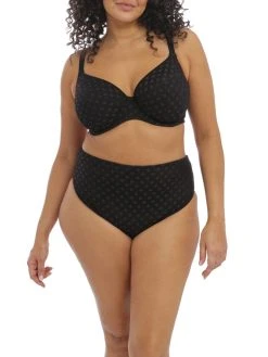ELOMI Bazaruto Bikini Brief -MARIE JO Shop braforme elomi swimwear bazaruto bikini brief es800672 blk black full