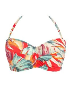 FANTASIE Bamboo Grove Twist Bandeau Bikini Top - Hot Chilli -MARIE JO Shop braforme fantasie 501609 hot c