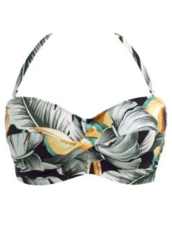 FANTASIE Bamboo Grove Twist Bandeau Bikini Top - Jet 13 FANTASIE Bamboo Grove Twist Bandeau Bikini Top - Jet -MARIE JO Shop braforme fantasie 501609 jet c