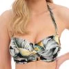 FANTASIE Bamboo Grove Twist Bandeau Bikini Top - Jet 1 FANTASIE Bamboo Grove Twist Bandeau Bikini Top - Jet -MARIE JO Shop braforme fantasie 501609 jet f