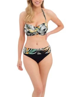 FANTASIE Bamboo Grove Twist Bandeau Bikini Top - Jet 10 FANTASIE Bamboo Grove Twist Bandeau Bikini Top - Jet -MARIE JO Shop braforme fantasie 501609 jet fl2