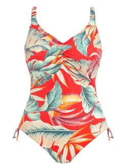 FANTASIE Bamboo Grove V-Neck Adjustable Leg Swimsuit - Hot Chilli 11 FANTASIE Bamboo Grove V-Neck Adjustable Leg Swimsuit - Hot Chilli -MARIE JO Shop braforme fantasie 501630 hot c