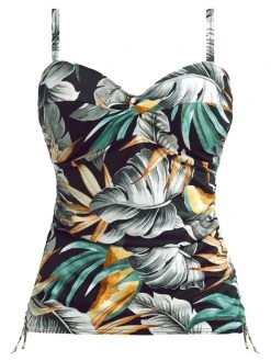 FANTASIE Bamboo Grove Twist Front Tankini - Jet -MARIE JO Shop braforme fantasie 501654 jet c