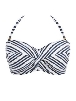 FANTASIE Sunshine Coast Twist Bandeau Bikini Top - French Navy -MARIE JO Shop braforme fantasie fs502509 c