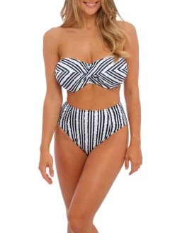FANTASIE Sunshine Coast Twist Bandeau Bikini Top - French Navy -MARIE JO Shop braforme fantasie fs502509 fl1