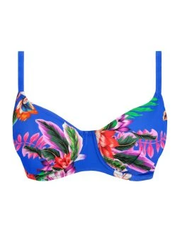 FANTASIE Halkidiki Gathered Full Cup Bikini Top - Ultramarine -MARIE JO Shop braforme fantasie halkidiki fs501901 ule c