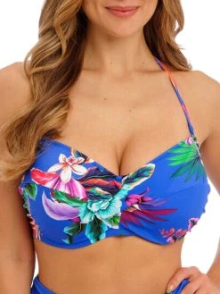 FANTASIE Halkidiki Twist Bandeau Bikini Top - Ultramarine -MARIE JO Shop braforme fantasie halkidiki fs501909 ule f1