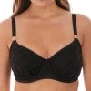 FANTASIE Marseille Gathered Full Cup Bikini Top - Black