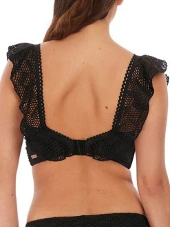 FANTASIE Marseille Bardot Bikini Top - Black -MARIE JO Shop braforme fantasie marseille swimwear bikini top fs6682blk black b3