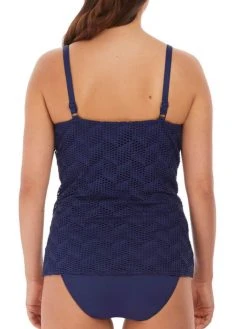 FANTASIE Marseille Bardot Gathered Full Cup Tankini - Twilight -MARIE JO Shop braforme fantasie marseille swimwear tankini fs6684twt twilight b