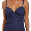 FANTASIE Marseille Bardot Gathered Full Cup Tankini - Twilight