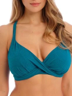 FANTASIE Ottawa Plunge Bikini Top - Petrol -MARIE JO Shop braforme fantasie ottawa 6495 peo front