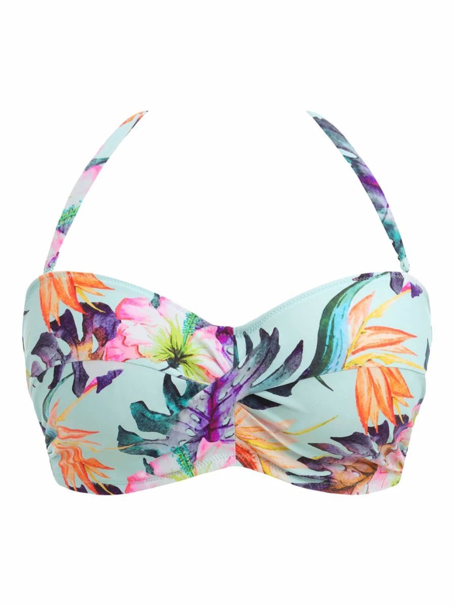 FANTASIE Paradiso Twist Bandeau Bikini Top - Soft Mint 8 FANTASIE Paradiso Twist Bandeau Bikini Top - Soft Mint - Image 6
