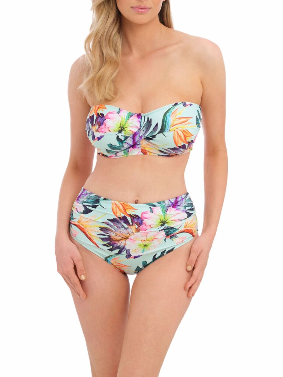 FANTASIE Paradiso Twist Bandeau Bikini Top - Soft Mint 4 FANTASIE Paradiso Twist Bandeau Bikini Top - Soft Mint - Image 2