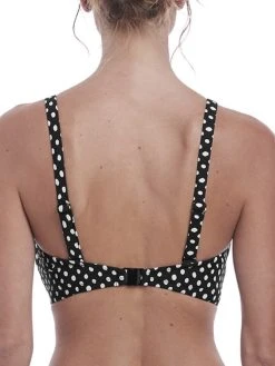 FANTASIE Santa Monica Plunge Bikini Top - Black/White -MARIE JO Shop braforme fantasie santa monica fs6720 bli black white uw plunge bikini top b1