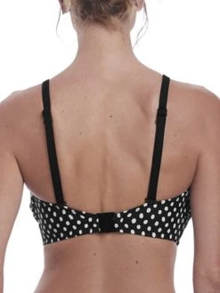 FANTASIE Santa Monica Bandeau Bikini Top - Black/White -MARIE JO Shop braforme fantasie santa monica fs6723 bli black white uw bandeau multiway strap b