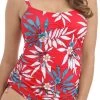 FANTASIE Santos Beach Adjustable Side Tankini - Pomegranate