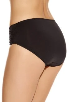 FANTASIE Versailles Deep Gathered Control Bikini Brief - Black -MARIE JO Shop braforme fantasie swim versailles fs5752 blk black deep gathered control bikini brief s