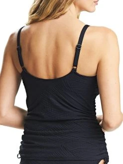 FANTASIE Ottawa Twist Front Tankini Top - Black 10 FANTASIE Ottawa Twist Front Tankini Top - Black -MARIE JO Shop braforme fantasie swimwear fs6356 blk uw twist front tankini top b