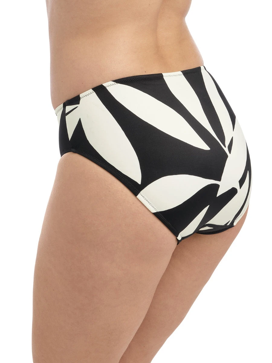 FANTASIE Ile De Re Bikini Brief - Black & Cream 4 FANTASIE Ile De Re Bikini Brief - Black & Cream - Image 2