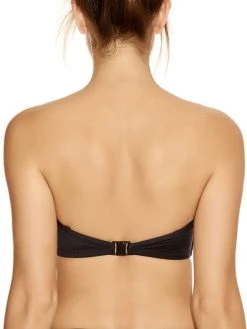 FANTASIE Versailles Bandeau Bikini Top - Black -MARIE JO Shop braforme fantasie versailles swimwear bikini top fs5750blk black b1